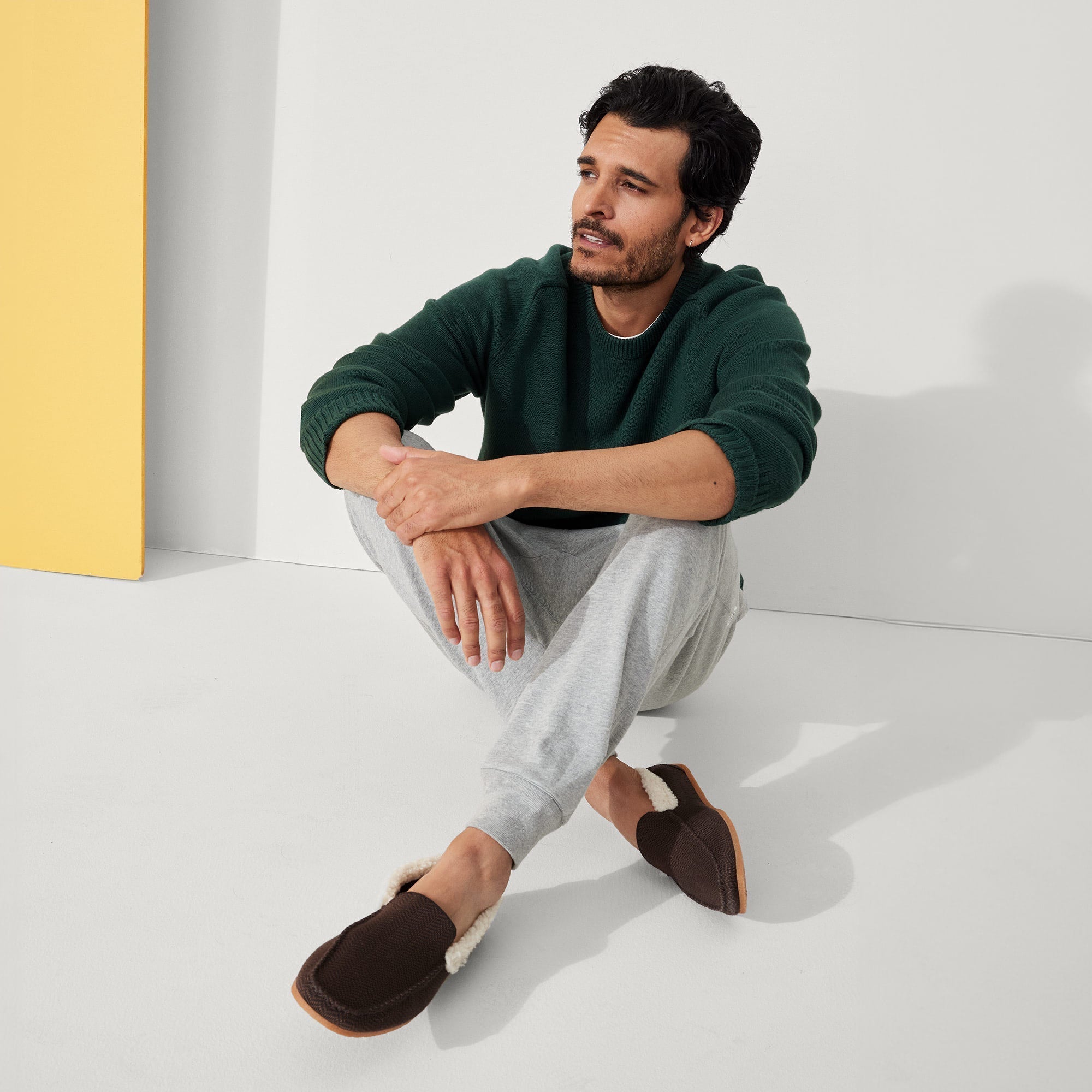 The Men's Slipper - Mahogany Herringbone - Image 3