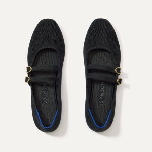 The ReVelvet? Double Buckle Mary Jane - ReVelvet? Black